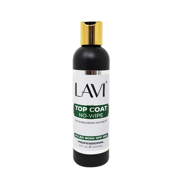 Lavi Top Coat No-Wipe Gel REFILL 8oz, Version 1 (PK: 24 pcs/case)