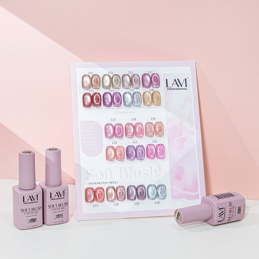 LAVI Cat Eye Kit (18 colors) - SOFT BLUSH (#109 - #126) Collection