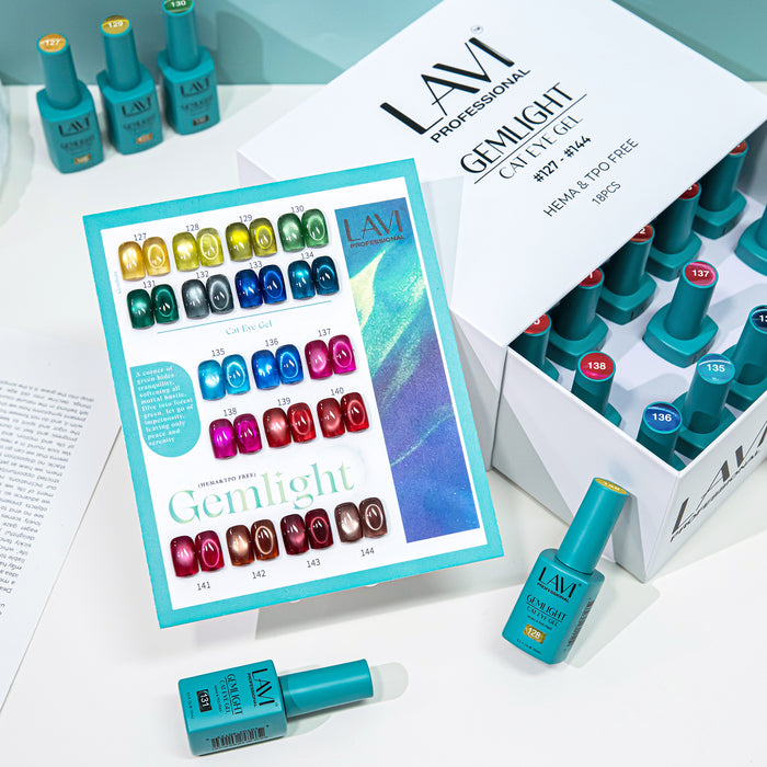 LAVI Cat Eye Kit (18 colors) - GEMLIGHT (#127 - #144) Collection