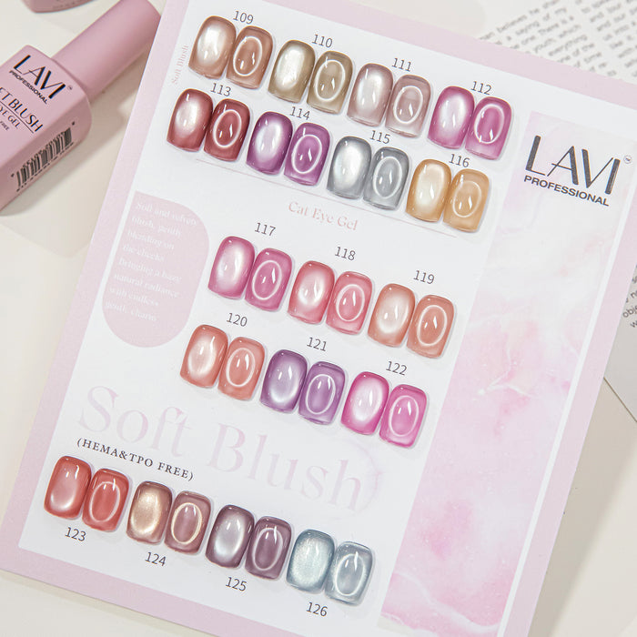 LAVI Cat Eye Kit (18 colors) - SOFT BLUSH (#109 - #126) Collection