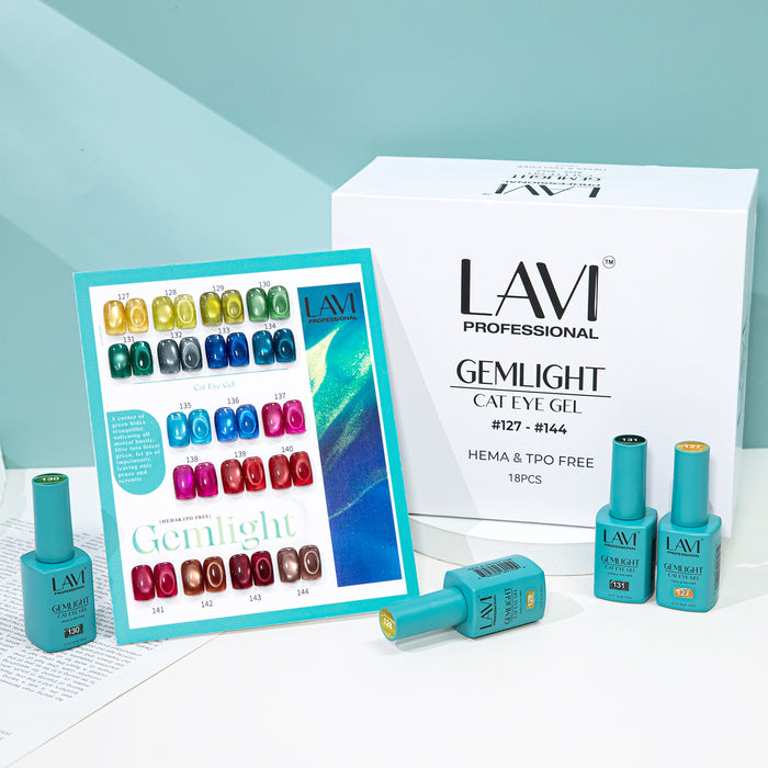 LAVI Cat Eye Kit (18 colors) - GEMLIGHT (#127 - #144) Collection