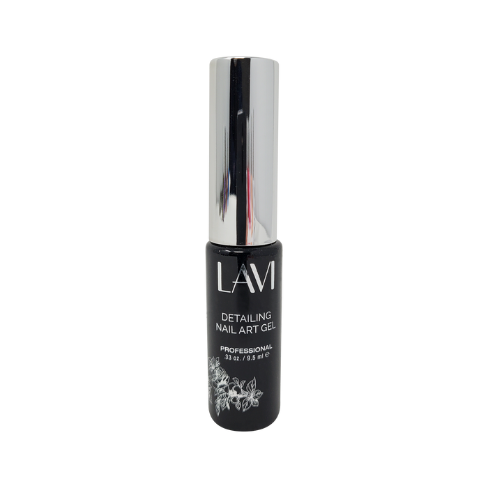 Lavi Detailing Nail Art Gel, 01, BLACK, 0.33oz, (Pk: 12 pcs/box)