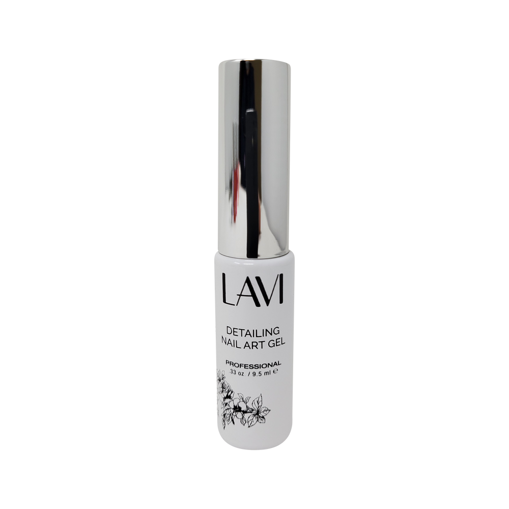 Lavi Detailing Nail Art Gel, 02, WHITE, 0.33oz, (Pk: 12 pcs/box)