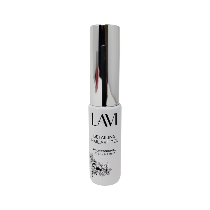 Lavi Detailing Nail Art Gel, 02, WHITE, 0.33oz, (Pk: 12 pcs/box)