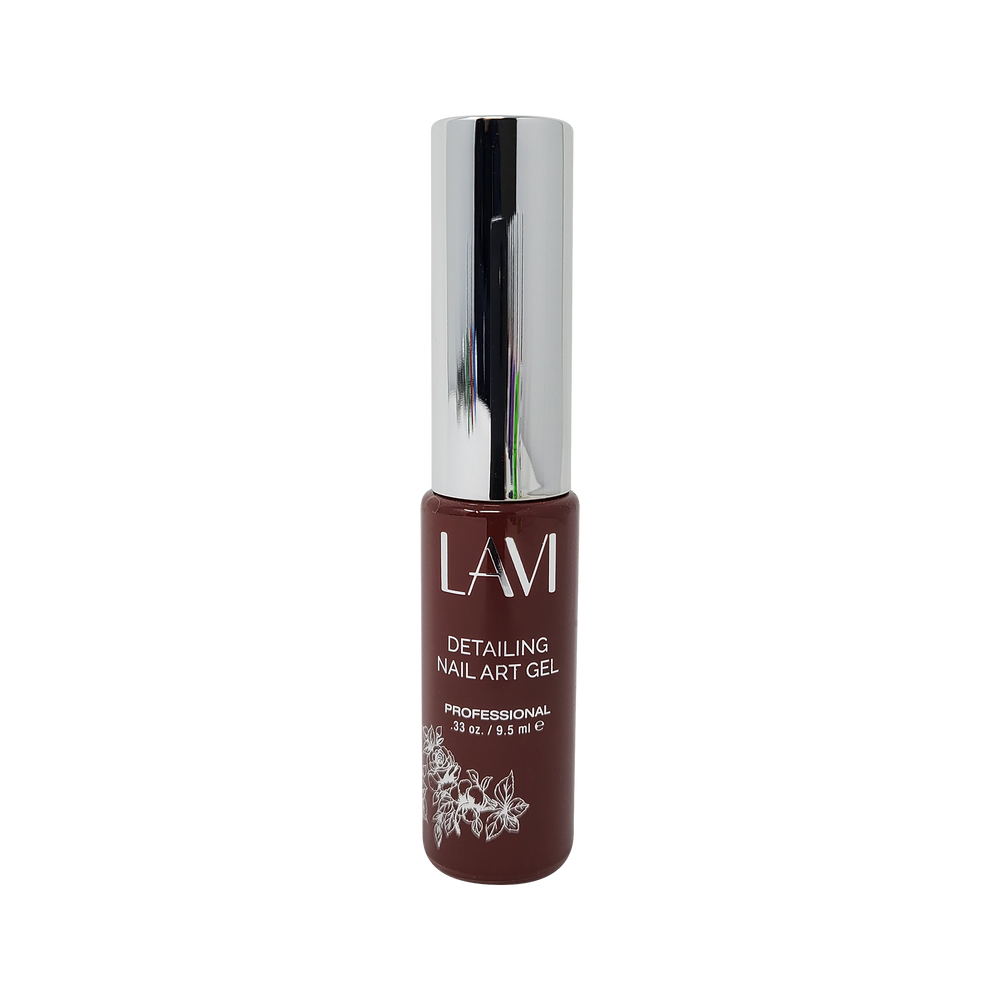 Lavi Detailing Nail Art Gel, 14, BROWN, 0.33oz, (Pk: 12 pcs/box)