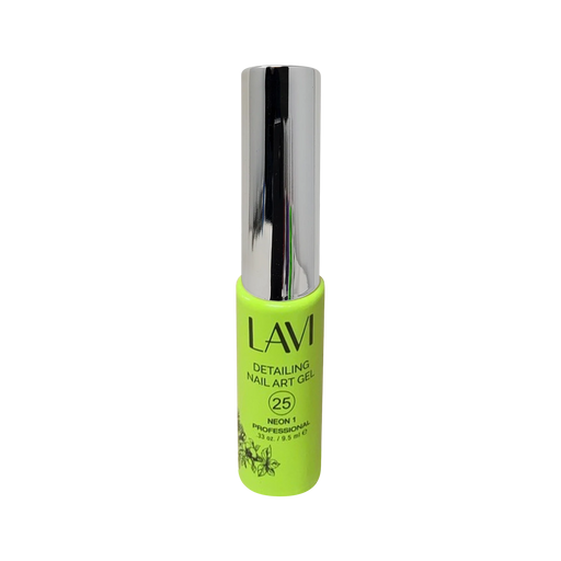 Lavi Detailing Nail Art Gel, 25, NEON 1, 0.33oz, (Pk: 12 pcs/box)