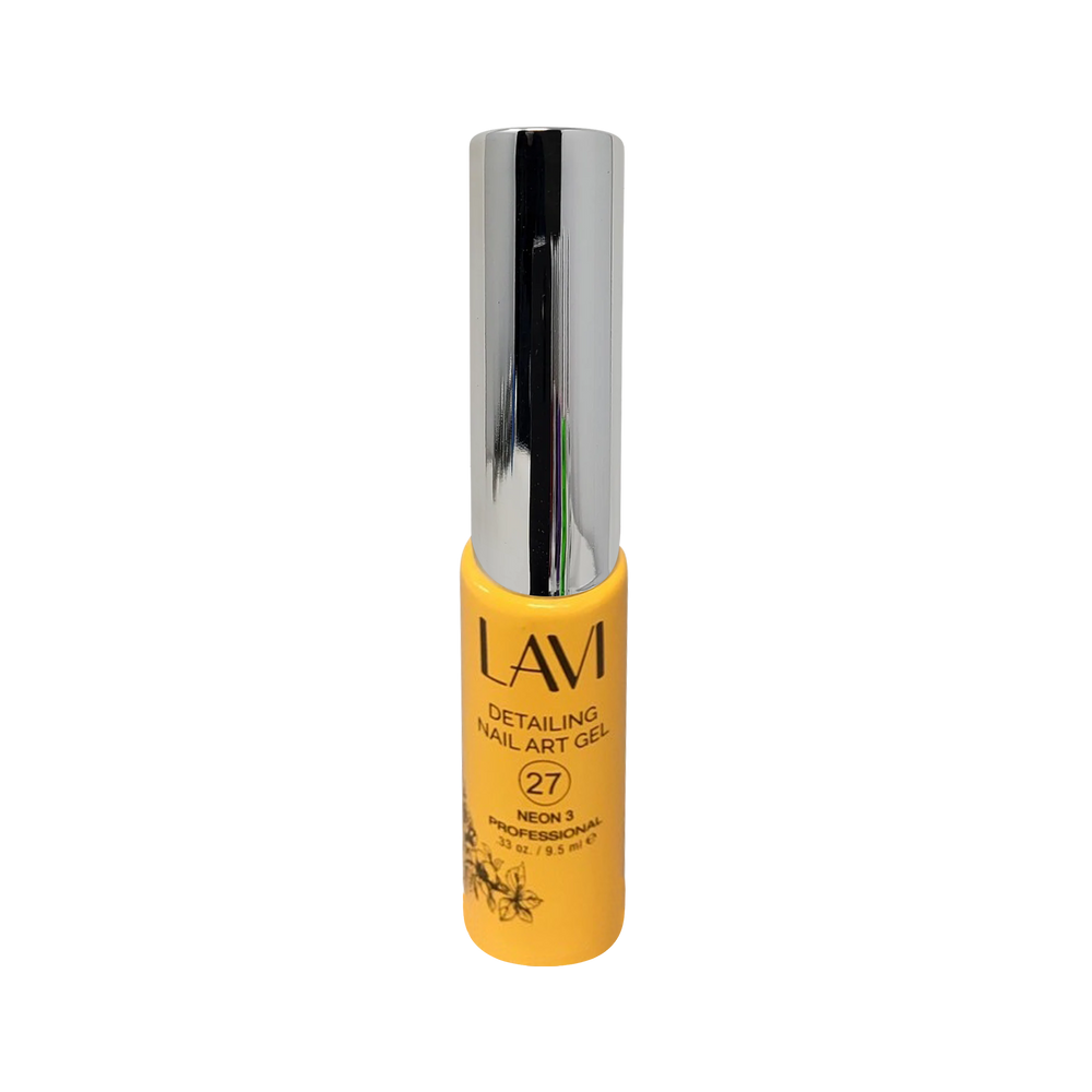 Lavi Detailing Nail Art Gel, 27, NEON 3, 0.33oz, (Pk: 12 pcs/box)