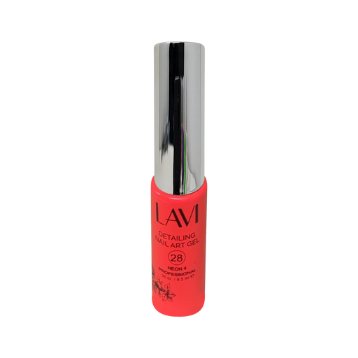 Lavi Detailing Nail Art Gel, 28, NEON 4, 0.33oz, (Pk: 12 pcs/box)