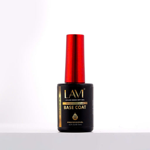 Lavi Base Coat 0.5oz (HEMA & TPO Free), Version 2 (PK: 25 pcs/box, 200 pcs/case)