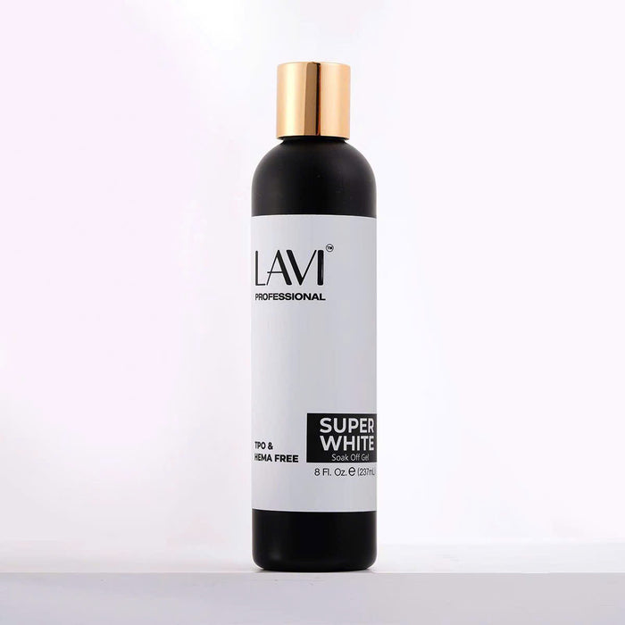 Lavi Super White Gel REFILL 8oz (HEMA & TPO Free), Version 2 (Pk: 24 pcs/case)