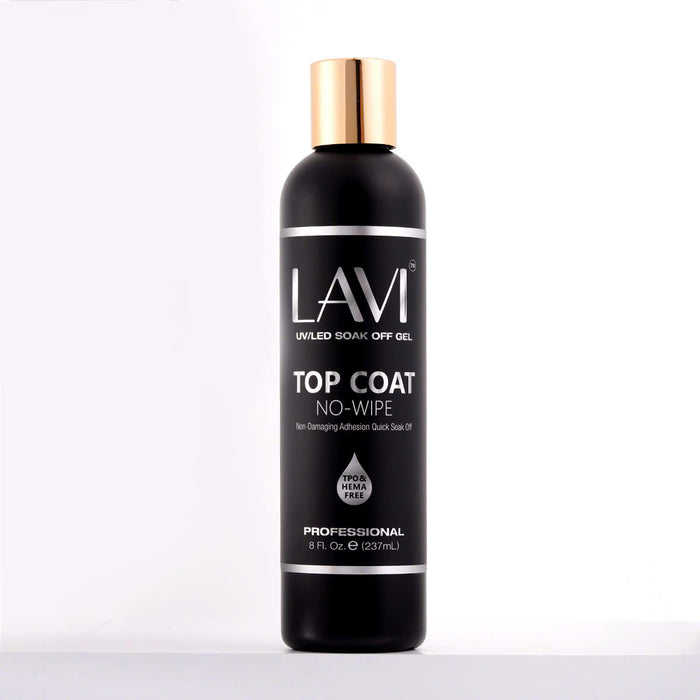 Lavi Top Coat No-Wipe Gel REFILL 8oz (HEMA & TPO Free), Version 2 (PK: 24 pcs/case)