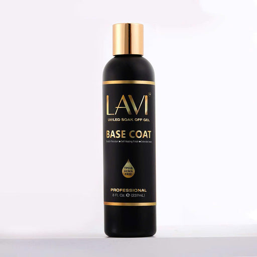 Lavi Base Coat Gel REFILL 8oz (HEMA & TPO Free), Version 2 (PK: 24 pcs/case)